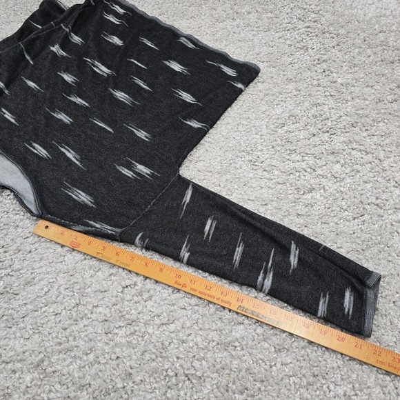 Eileen Fisher Shirt Womens XS Gray Long Sleeve Pullover Boat Neck Tencel Aztec - Picture 9 of 10